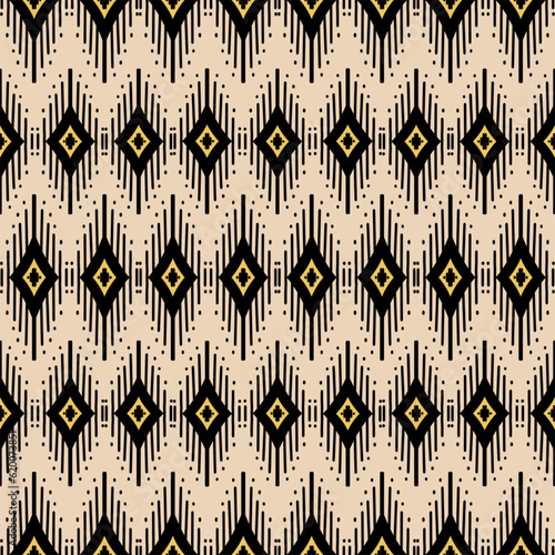 kat ethnic seamless pattern.  abstract textile wallpaper ethnic ikat patterns geometric native tribal boho motif aztec textile fabric carpet mandalas african American india 