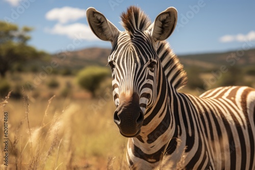 Zebra Natural Light in the Wild  Generative AI