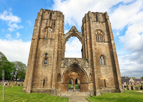 Scotland - Ruin of cathedral Elgin photo