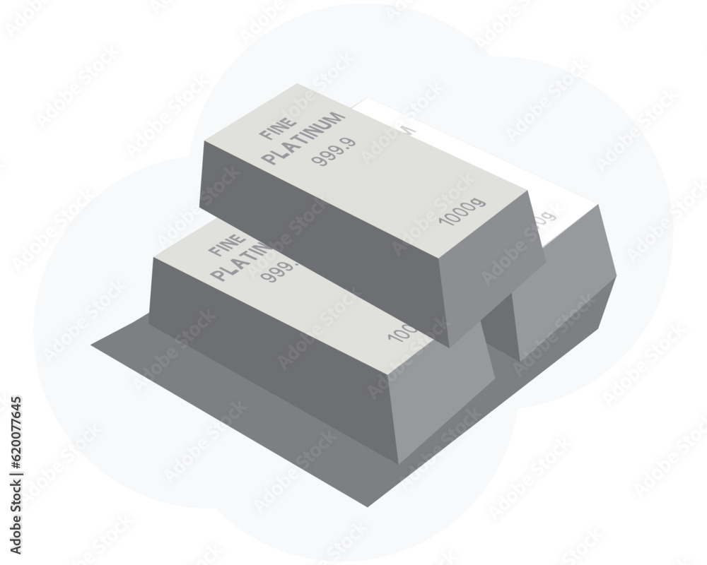 platinum bars ,1000 grams pure metal,business investment and wealth concept.wealth of commodity ,designed in a flat design. platinum bars ,1000 grams pure metal,business investment and wealth concept.wealth of commodity ,designed in a flat design.