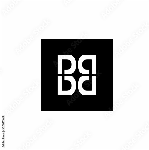 Letter BB vector logo design in vintage style.