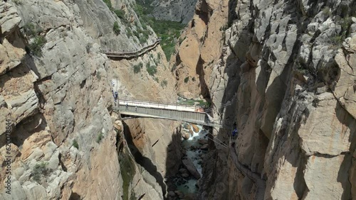 Puente Colgante bridge over El Caminito del Rey (The King's Little Path), Spain