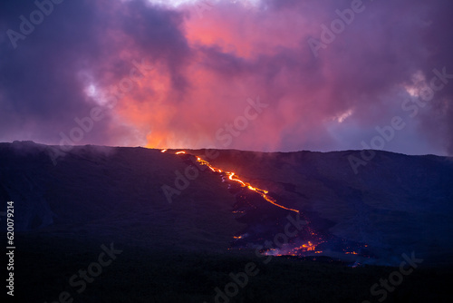 First Eruption of 2023 of Piton de la Fournaise Volcano in Reunion island