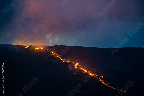 First Eruption of 2023 of Piton de la Fournaise Volcano in Reunion island