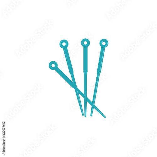 Acupuncture Needles Vector Icon