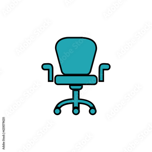 Armchair With Wheels Vector Icon © RegyJutex