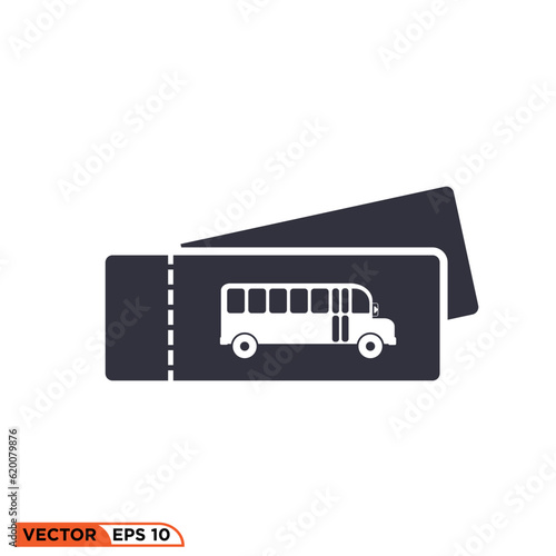Icon vector graphic of Ticket Bus