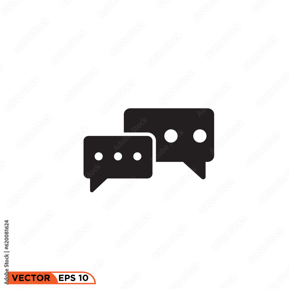 Icon vector graphic of Chating Icon vector graphic of Chating