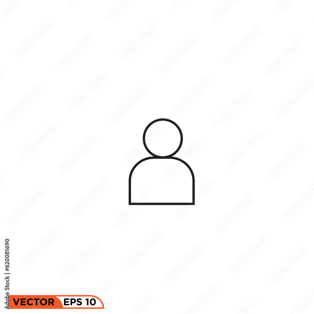 Icon vector graphic of human, person Icon vector graphic of human, person