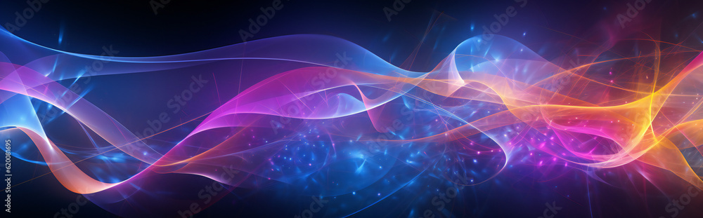 Abstract Wave Pattern, Purple, Blue, dark Abstract Wave Pattern, Purple, Blue, dark