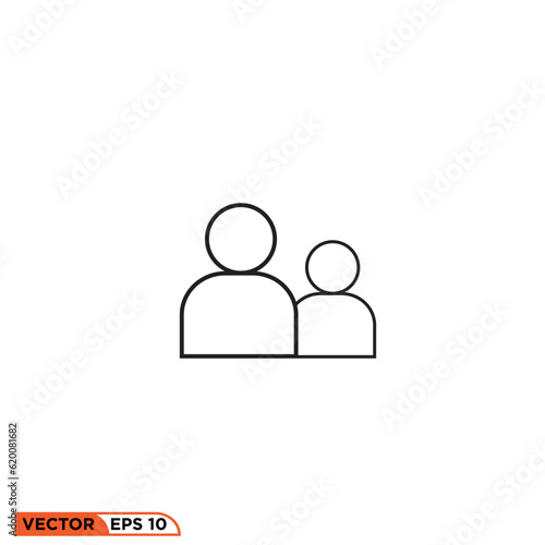 Icon vector graphic of human, person