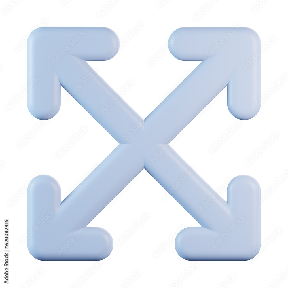 Maximize Arrow 3D Icon Maximize Arrow 3D Icon