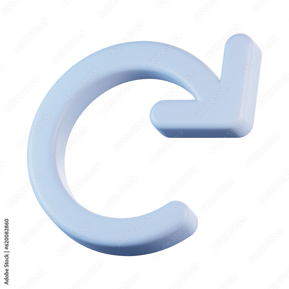 Reload Arrow 3D Icon Reload Arrow 3D Icon