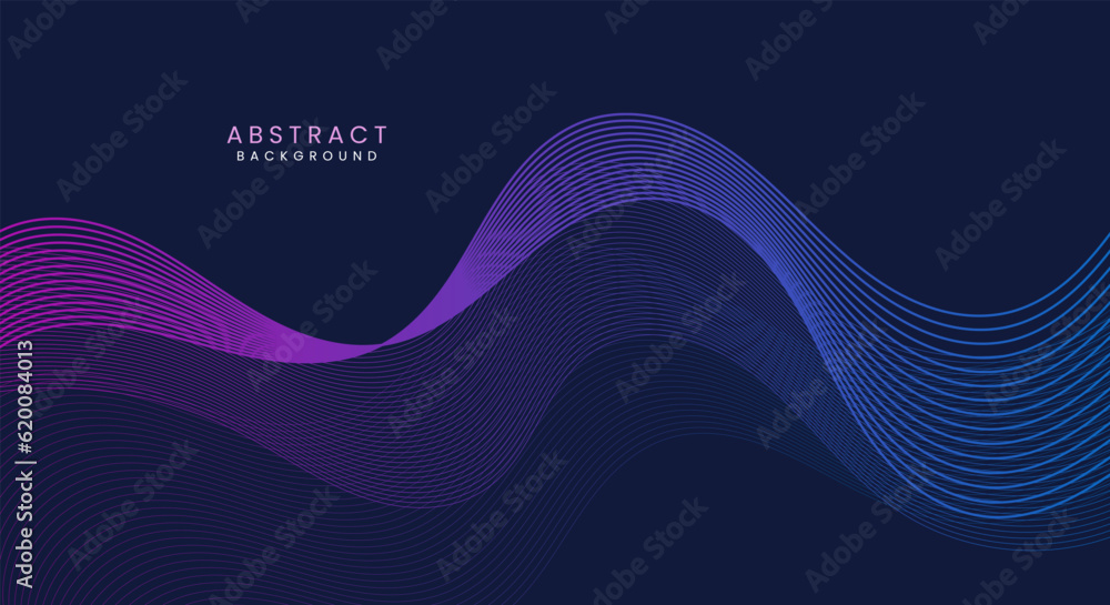 Beautiful wavy lines background vector Beautiful wavy lines background vector