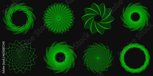 Shape set y2k style for banner. Y2k aesthetic.Shape set y2k style for decoaration.Simple shapes.Shape set y2k style for poster.Trendy 90s.Trendy geometric forms.