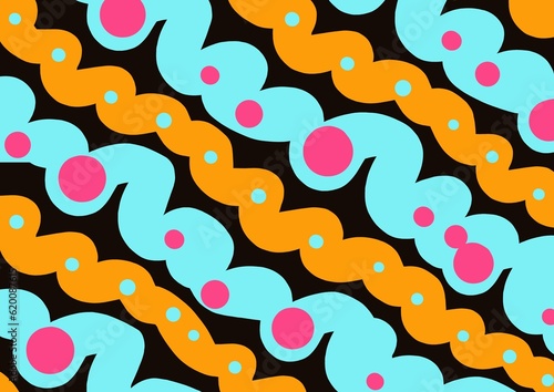 abstract colorful background with circles and shapes