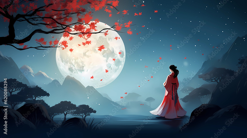 Hand-painted beautiful cartoon mid-autumn festival illustrations
Hand-painted beautiful cartoon mid-autumn festival illustrations