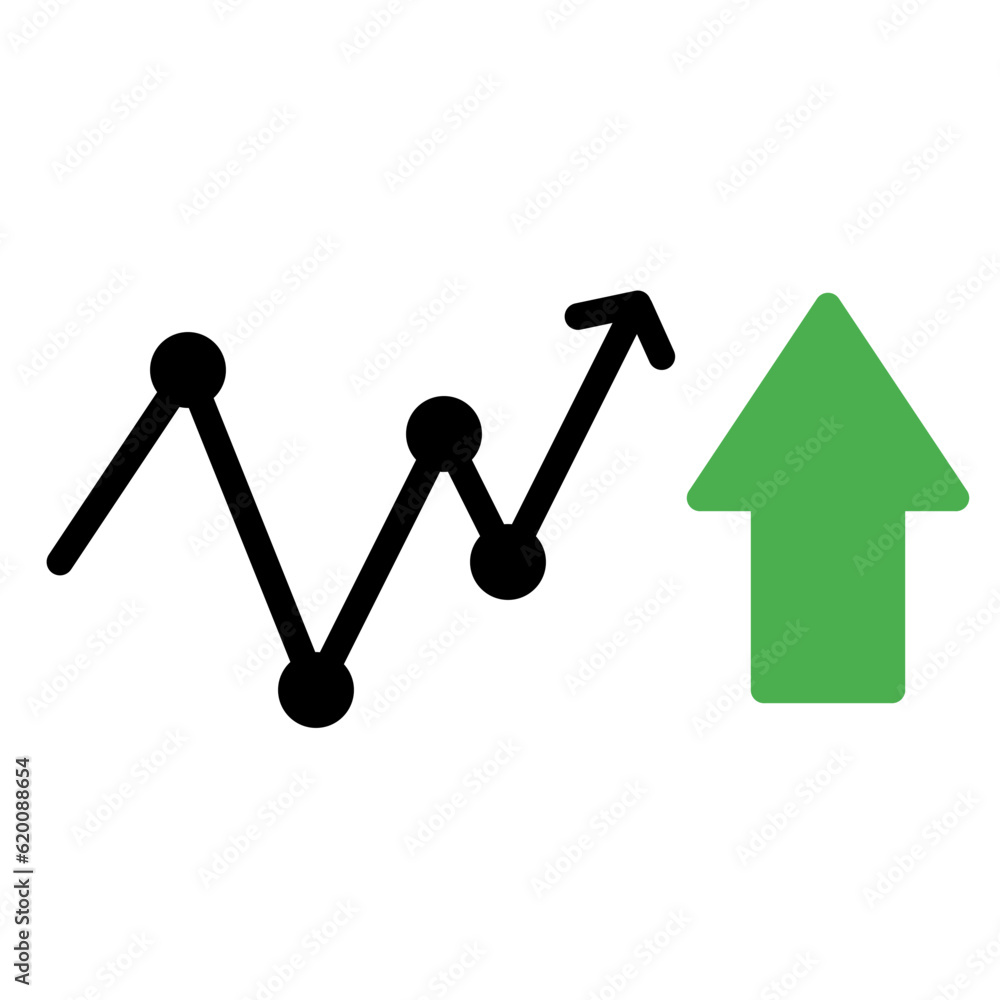 sales up graphical chart with arrow sales up graphical chart with arrow