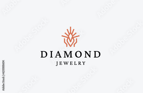 The diamond jewelry logo is a shining embodiment of exquisite craftsmanship, timeless elegance, and the utmost sophistication.