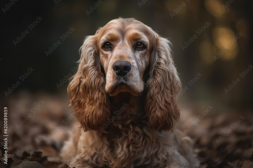 English cocker spaniel dog animal. Generate Ai English cocker spaniel dog animal. Generate Ai
