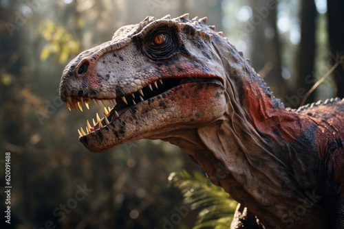 Close-Up of Jaxartosaurus, Natural light, Generative AI © Giantdesign
