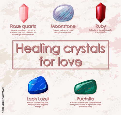 Healing crystals for love collection
