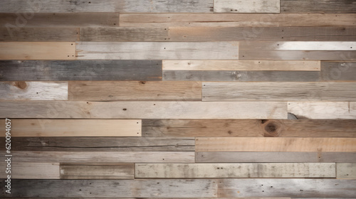 Wall of old reclaimed wood