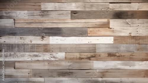 Wall of old reclaimed wood