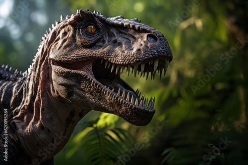 Close-Up of Yangchuanosaurus, Natural light, Generative AI
