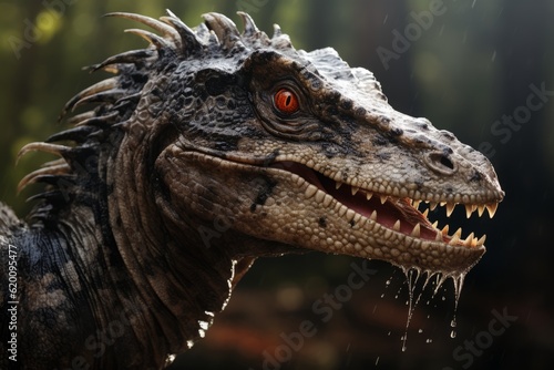 Close-Up of Yimenosaurus  Natural light  Generative AI