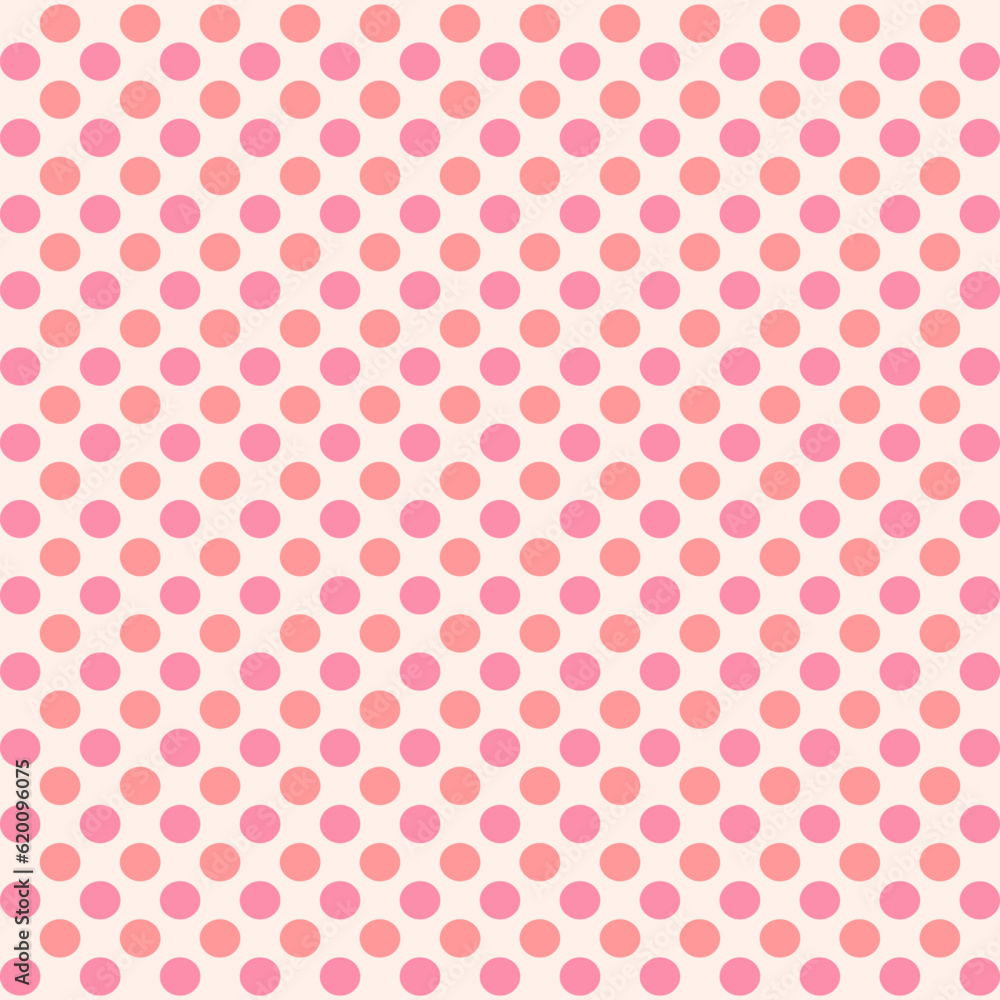 Dots pink pattern vector. Pink polka dots abstract background