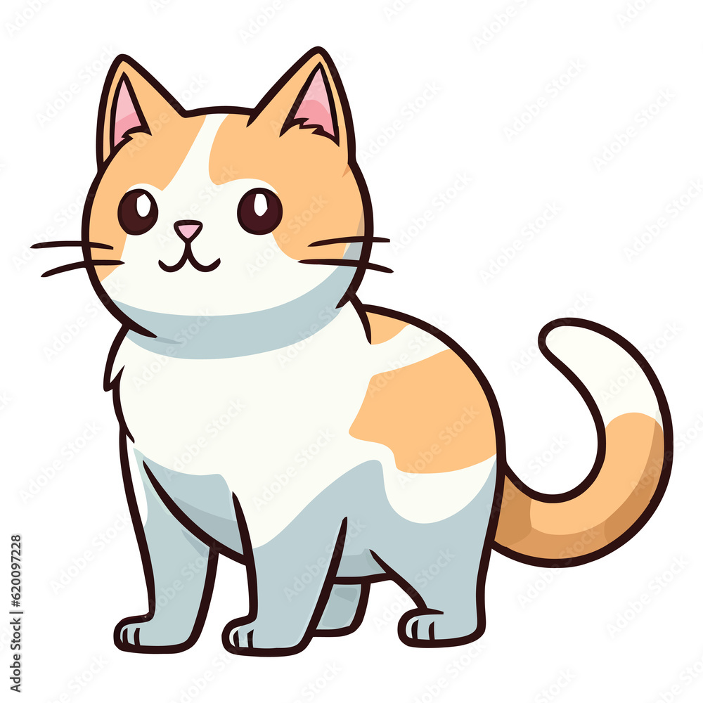 Whiskers and Wonders: Charming Burmese Cat Illustration Whiskers and Wonders: Charming Burmese Cat Illustration