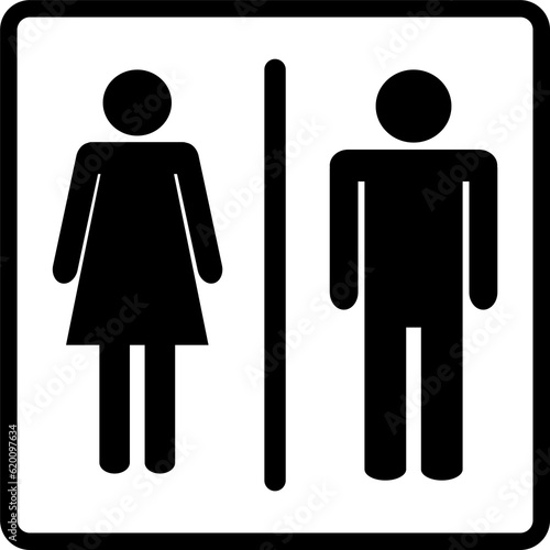 Toilet icon rest room symbol for graphic design, logo, web site, social media, mobile app, ui illustration.