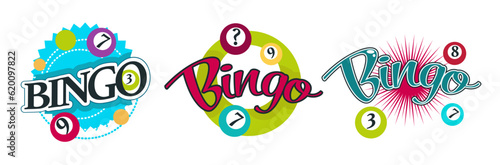 Lotto and bingo, luck and winning gambling vector