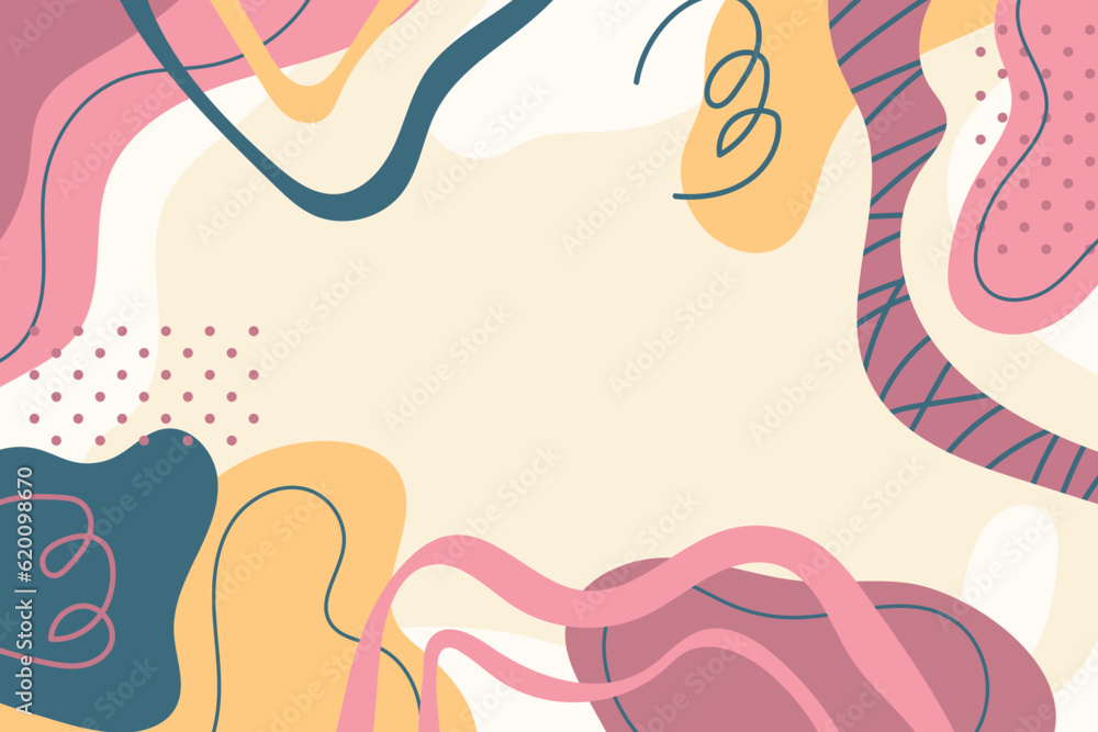 Flat design abstract illustration in bright colors Flat design abstract illustration in bright colors