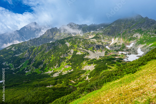 A view of the High Tatras from the Belianske Tatras. Tatra National park  Slovakia.
