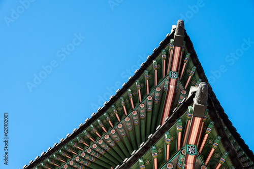 Beautiful Old Architecture at Gyeongbokgung Palace in Seoul Seoul,South Korea photo