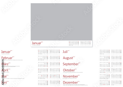 Kalendarium 2024 Kalender Deutschland Fotokalender