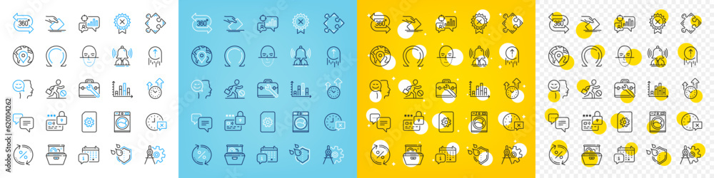 Vector icons set of Strategy, Washing machine and Time management line icons pack for web with Calendar, Cogwheel dividers, Jobless outline icon. Dots message, Good mood, Time pictogram. Vector Vector icons set of Strategy, Washing machine and Time management line icons pack for web with Calendar, Cogwheel dividers, Jobless outline icon. Dots message, Good mood, Time pictogram. Vector