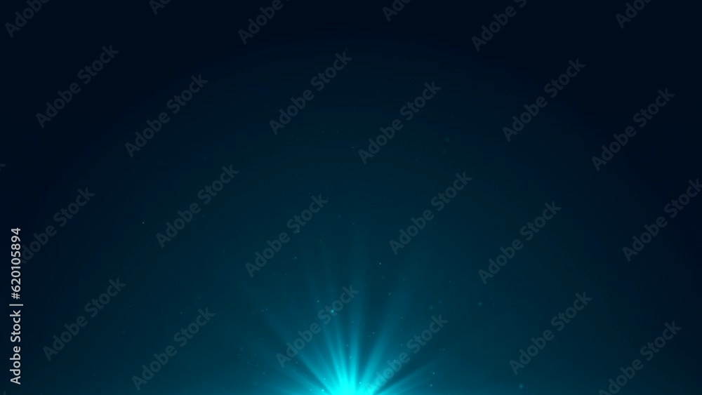 floating particles on dark background with blue lens flare effect, deep ocean concept, seamless loopable floating particles on dark background with blue lens flare effect, deep ocean concept, seamless loopable