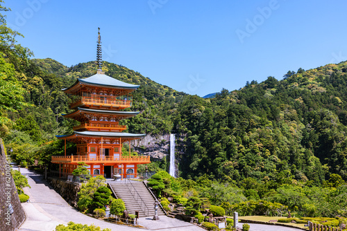 世界遺産那智の滝 和歌山県那智勝浦町那智山 World Heritage Nachi Falls, Wakayama Prefecture, Japan
