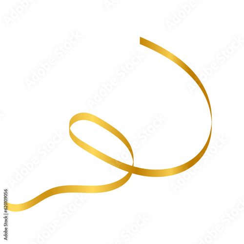 Gold Ribbon Illustration
