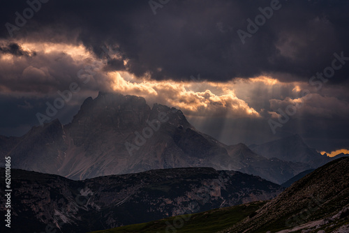 sunset in the mountains, Dolomiti