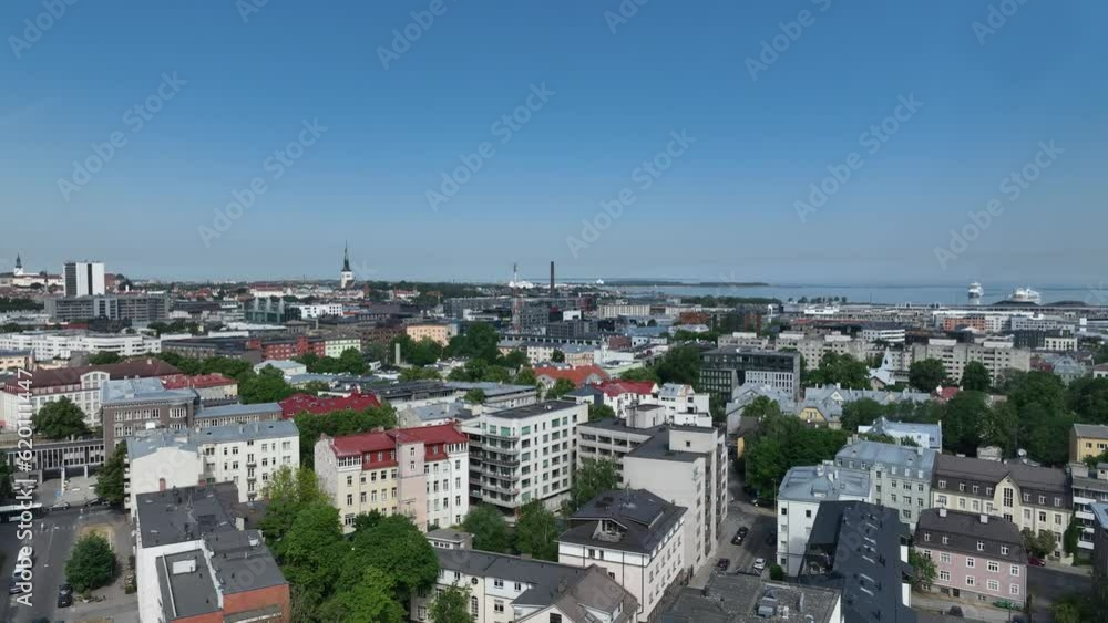 Panoramic drone view of Tallinn, the capital of Estonia. Panoramic drone view of Tallinn, the capital of Estonia.