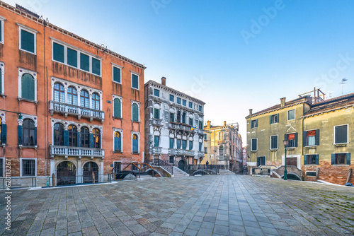 Historic building of Venice in sunny morning. © Viliam