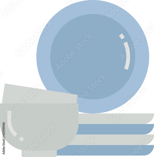 Dishes cooking illustration