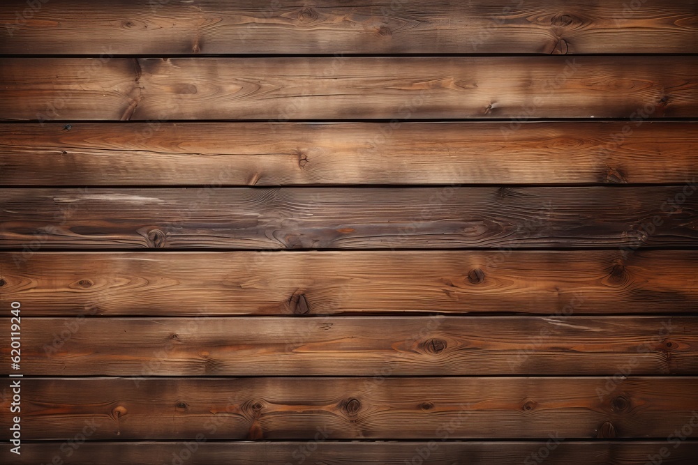 Fototapeta premium Clean Wooden Plank Texture Background, Generative AI