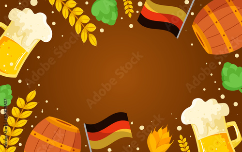 Oktoberfest Festival Element Background