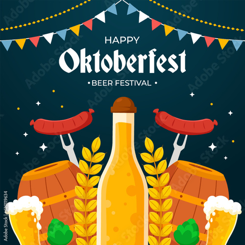 Oktoberfest Festival Illustration