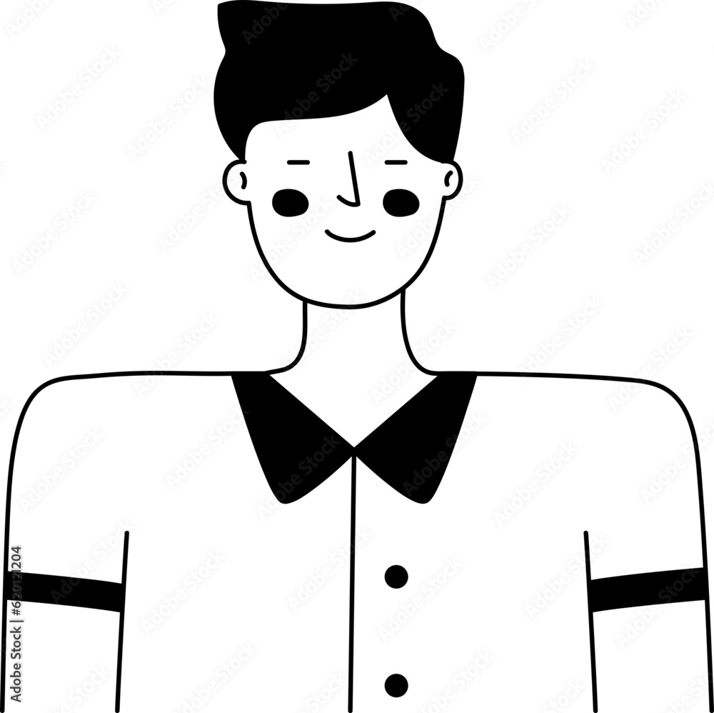 Man icon hand drawn design elements for decoration. Man icon hand drawn design elements for decoration.